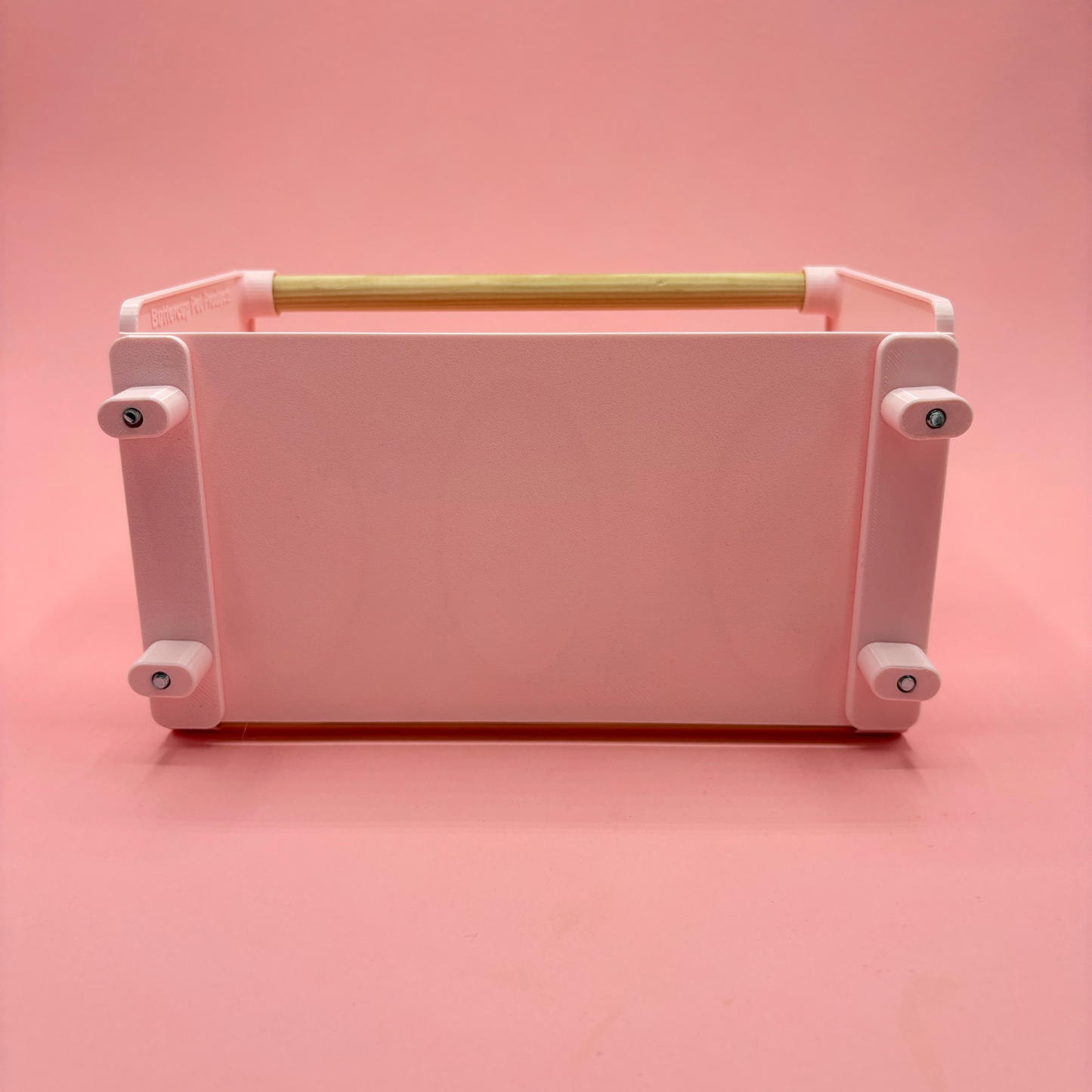 SINGLE Cage Mounted Hay Rack - Pastel Pink - TRADE
