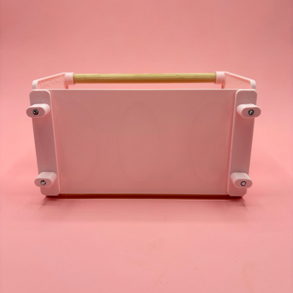 SINGLE Cage Mounted Hay Rack - Pastel Pink - TRADE