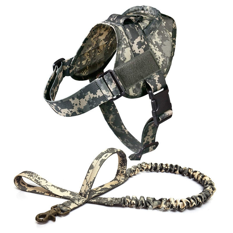 Military Tactical Dog Harness Patrol K9 Working Pet