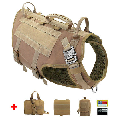 Hand Holding Rope Chest Vest Combat Leash Dog Backpack Special Training Straps
