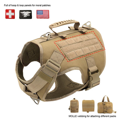 Tactical Harness Military Training Dog Vest