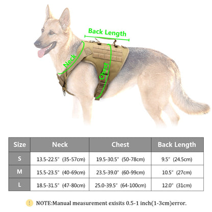 Tactical Harness Military Training Dog Vest